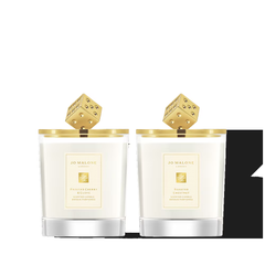 Decorated Candle Duo