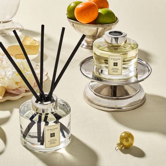 Lime Basil & Mandarin & Peony Blush Suede Diffuser Duo